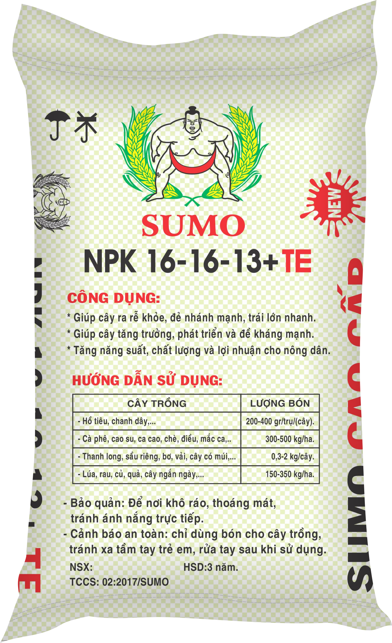 Phân bón NPK 16-16-13 + TE-84