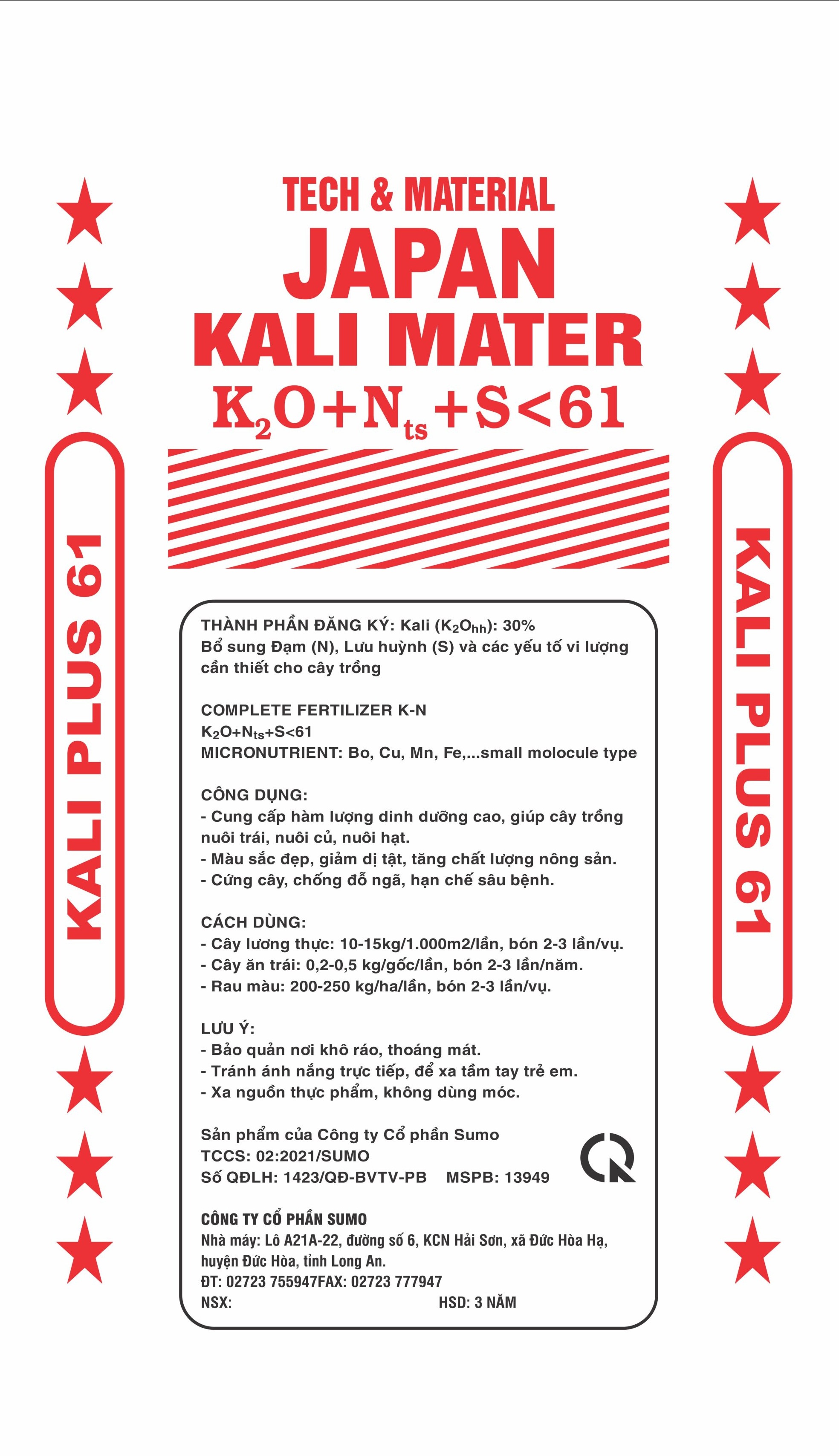 Phân bón Kali đạm-100