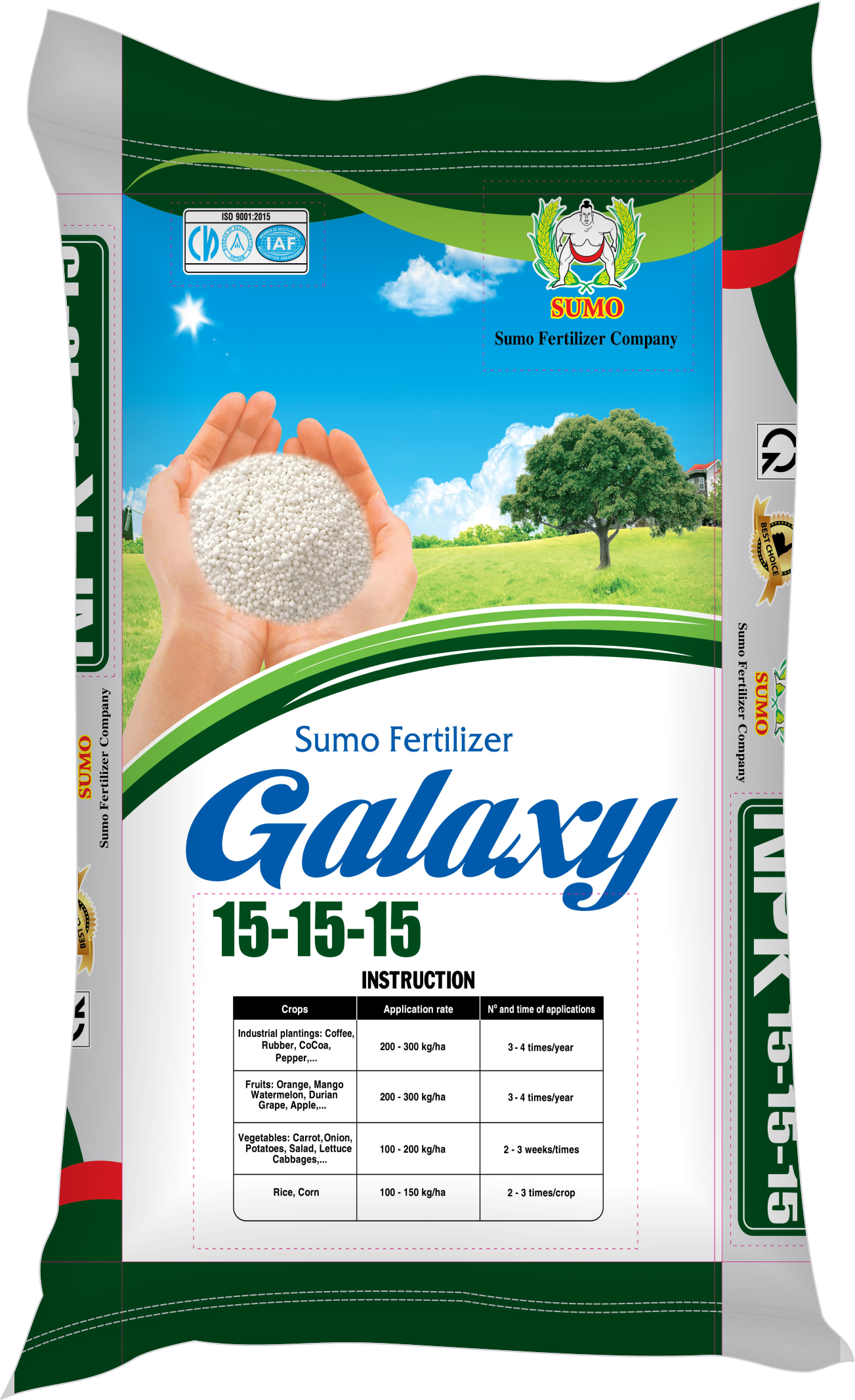 Phân NPK Galaxy 15-15-15-88
